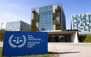 International Criminal Court headquarters building in The Hague, Netherlands