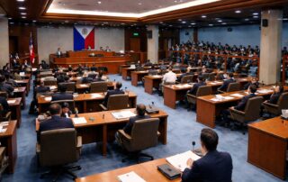 Philippine Senate session hall during plenary proceedings in the 20th Congress