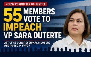 House Justice Committee members vote to impeach Vice President Sara Duterte in the Philippines